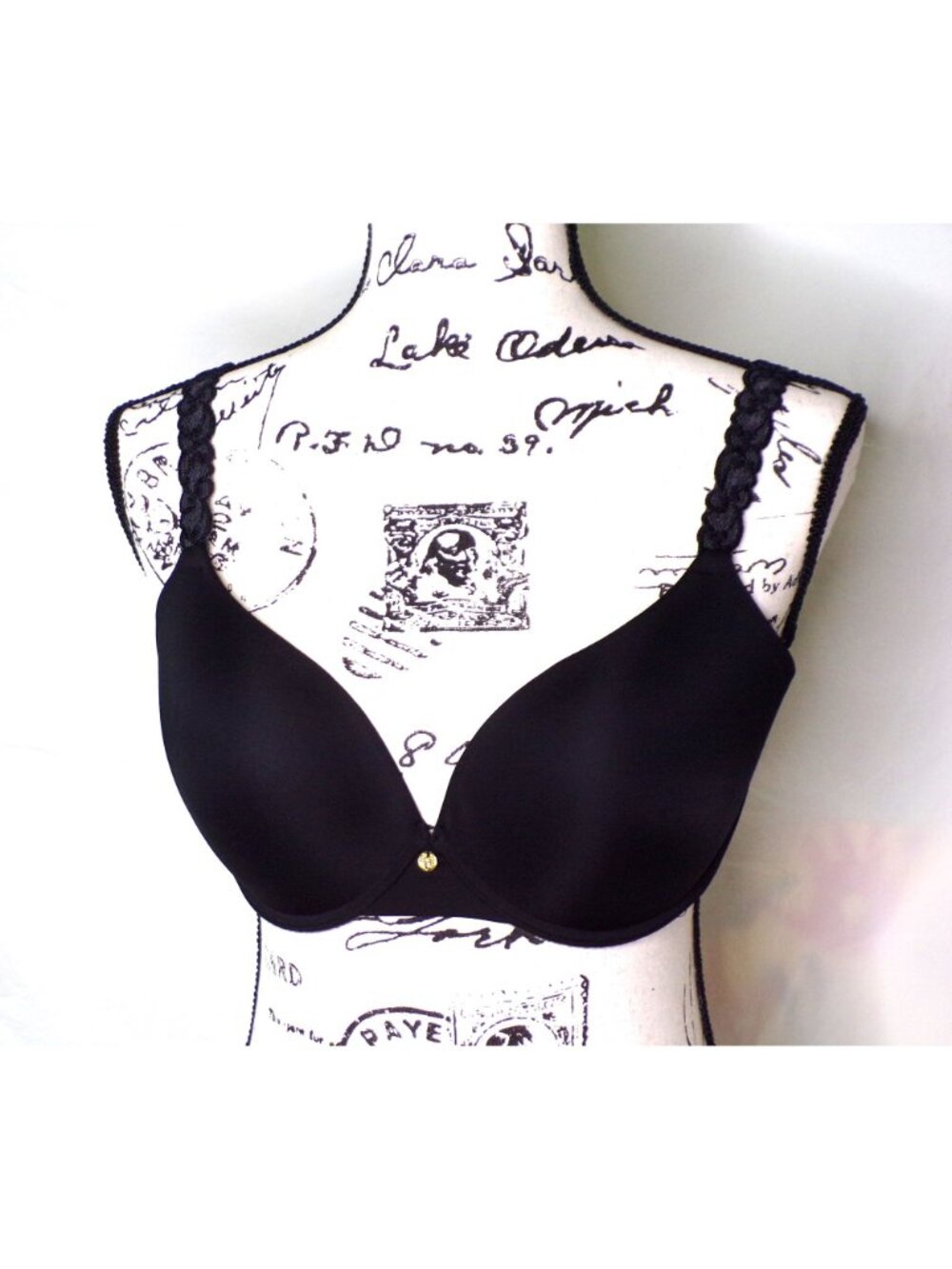 🆕 NATORI Pure Luxe Push-Up Underwire T-Shirt Bra 34DD Black #727321 - Picture 6 of 10
